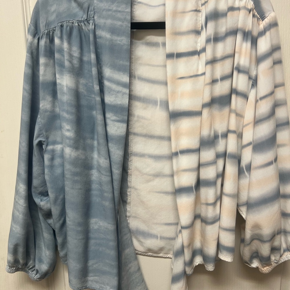 Surf Gypsy Blue and White Cardigan